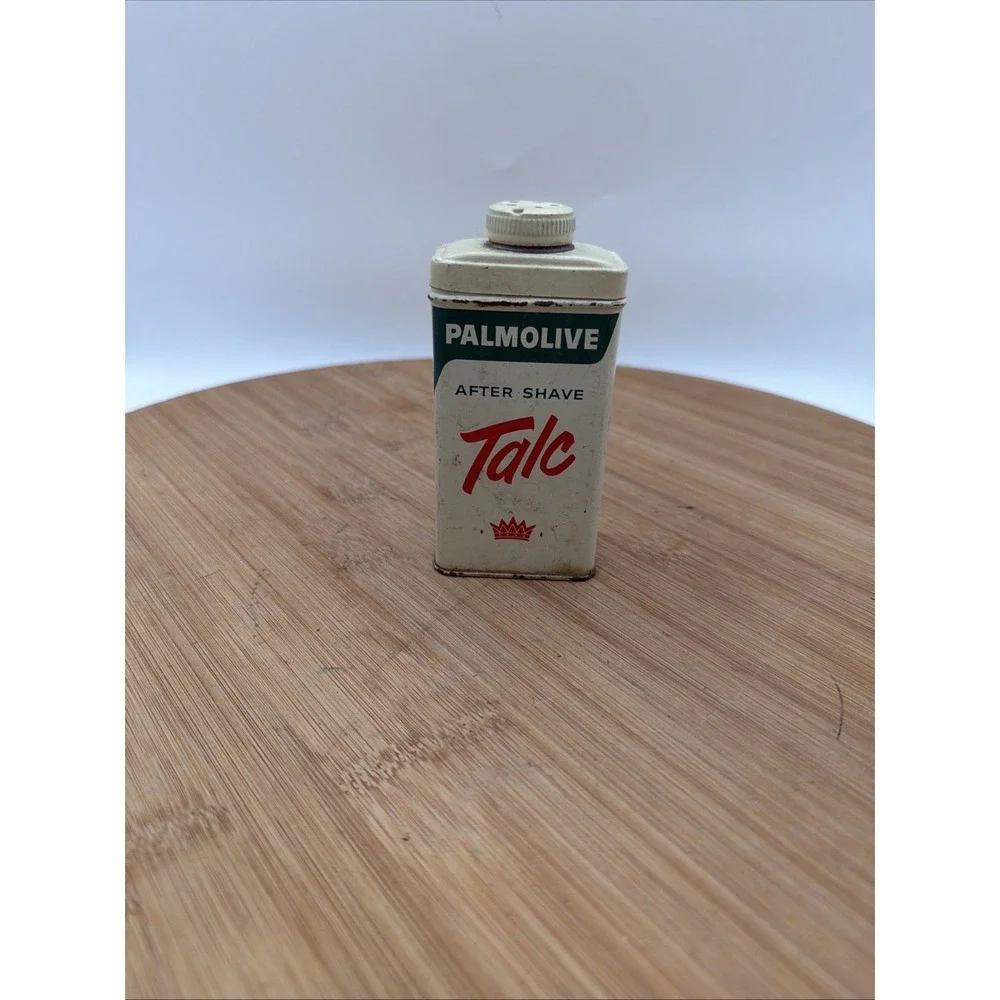 VINTAGE PALMOLIVE AFTER SHAVE TALC Mostly FULL CAN‎ CIRCA 1950'S